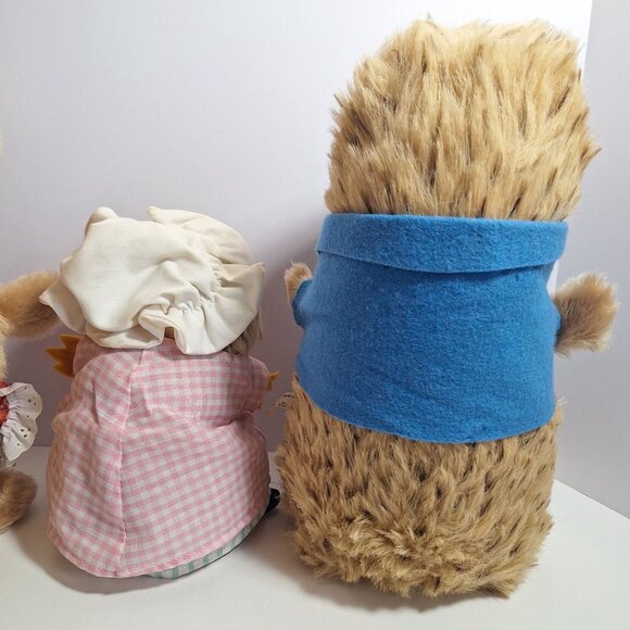 Beatrix PotterHedgehog Eden Plush Hortense Horatio Tiggy Winkle 1980s Vintage - Picture 7 of 16